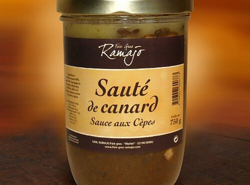Maison Ramajo - Sauté de canard sauce aux Cépes 750g