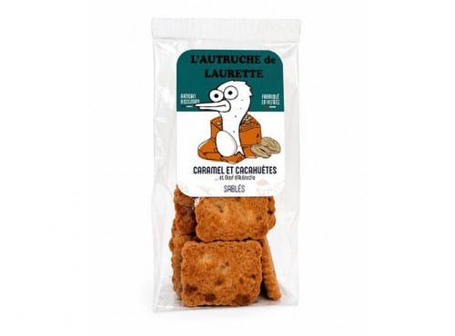 L'Autruche de Laurette - Sablé caramel et cacahuète à l'œuf d'autruche