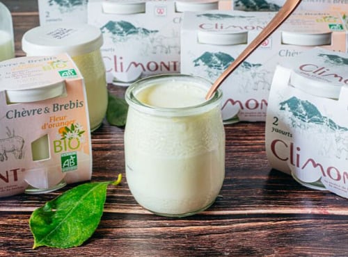 Laiterie du Climont - K-Philus - Yaourt Chèvre & Brebis, Fleur d'oranger, par 12 pots