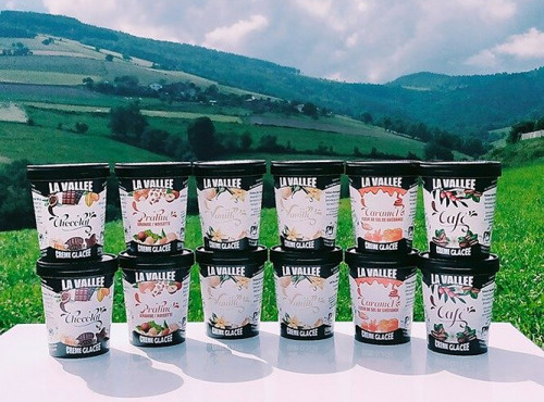 Les Glaces de la Vallée - Maxi Coffret Crèmes glacées "la Vallée" 12x500ml