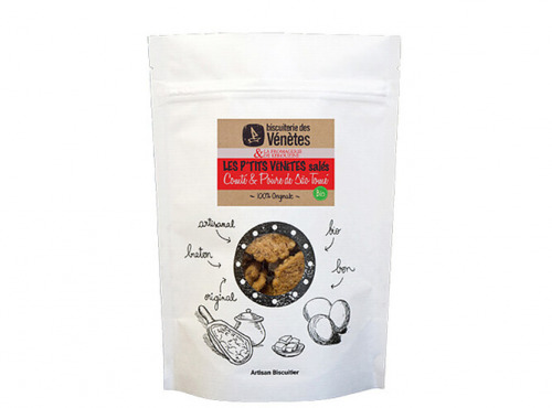 Biscuiterie des Vénètes - Biscuits Salés au Comté et poivre São Tomé