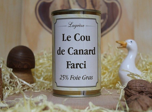 Lagreze Foie Gras - Le Cou de Canard Farci au Foie Gras 25%