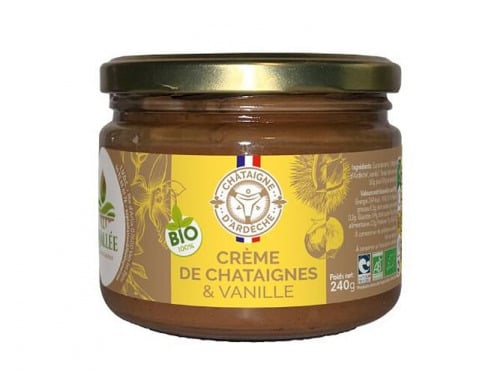 La vallée des châtaigniers - Crème de châtaigne à la vanille BIO Ardèche