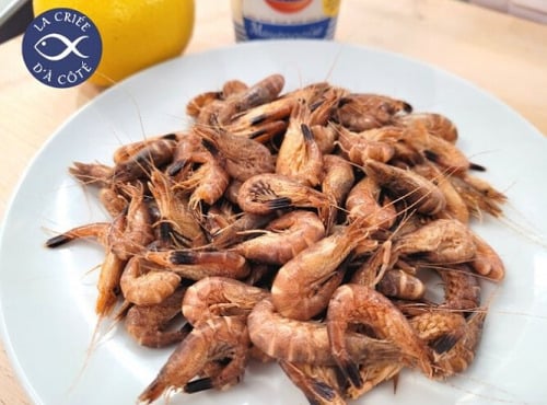 La Criée d'à Côté - Crevettes Grises Pays Cuites - à déguster entières - 500g