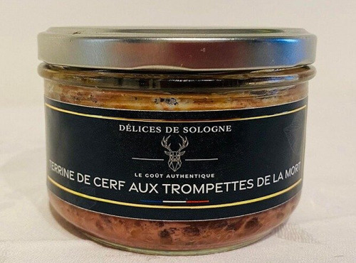 Délices de Sologne - terrine de cerf aux trompette de la morts - 185g