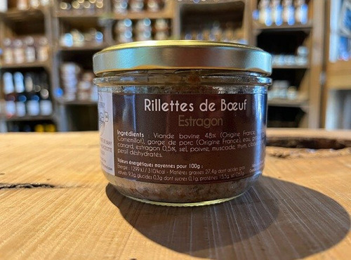 La Ferme de Bray - Rillettes de boeuf Estragon - 180g