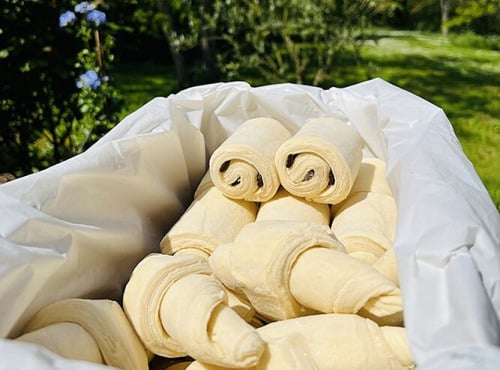 Ferme Sereine en Périgord - COFFRET SURGELE 8 CROISSANTS + 8 CHOCOLAT'IN - PUR BEURRE