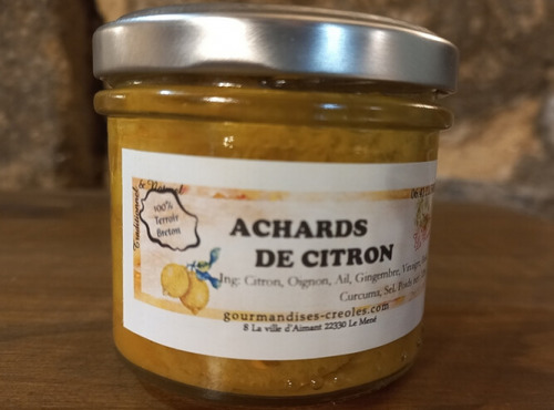 Gourmandises Créoles - Achard de Citron - Tradition Réunionnaise 100% terroir Breton