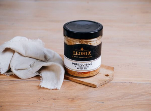 Leohia - Porc cuisiné à la moutarde & son riz 360GVersion Nomade, prêt-à-déguster !