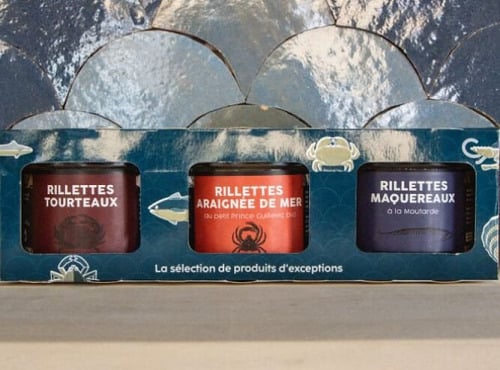 LA BELLE OSTREA - Coffret 3 rillettes La Belle Ostréa (Tourteaux, Araignée de mer, Maquereaux)