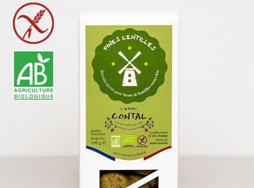 L'Atelier Contal - Paysan Meunier Biscuitier - Biscuits Fines Lentilles - 100g