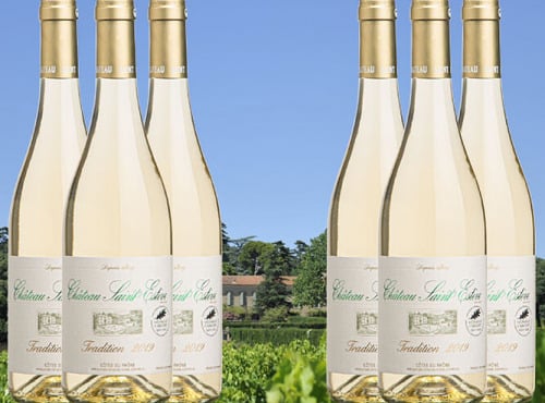 Château Saint Estève d'Uchaux - Viognier Roussanne Blanc sec Tradition 2025 AOP Côtes du Rhône BIO x6