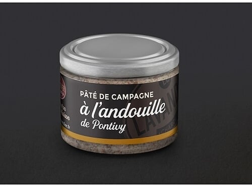 Le Lavandier Charcutier Pontivy - Verrine Pâté à l'andouille (190g) - Apéro