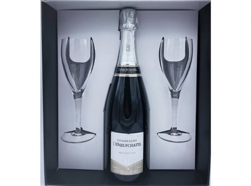 Champagne Deneufchatel - Millésime + Flûtes