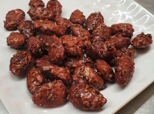 La confiserie d’antan 100% bio - Amandes caramélisées à l'anis - vrac 500 gr