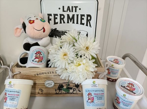 Les Gourmandises de Marguerite - Glaces fermières - 4 pots gourmands