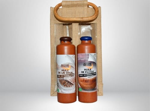 Adal Terra - Coffret cadeau - Coffret Huile de Lin et pavot 2X200ml