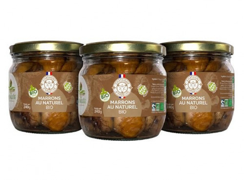 La vallée des châtaigniers - Lot de 3 pots Marron naturel BIO Ardèche 240gr