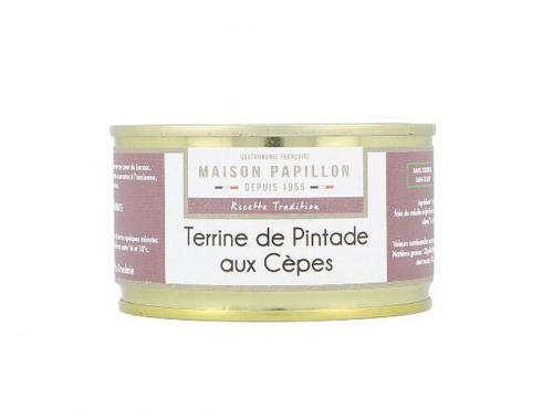 Maison PAPILLON - Artisan depuis 1955 - Terrine de Pintade aux Cèpes 130g