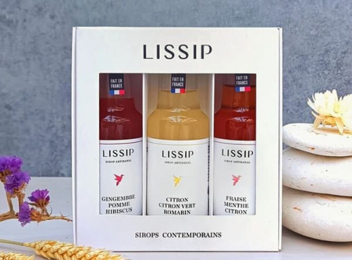 Sirops Lissip - Coffret découverte - Trio de sirops