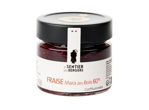 Le sentier des Bergers - Confiture extra de fraises Mara des Bois 1 x 200g