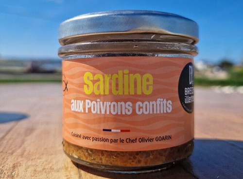 Famille Guezel - Rillette de poisson - Sardine aux poivrons confits - Les Breizh'illettes 90g