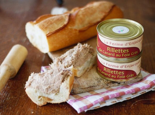 La ferme d'Enjacquet - Rillettes de Canard au Foie Gras 200g X10