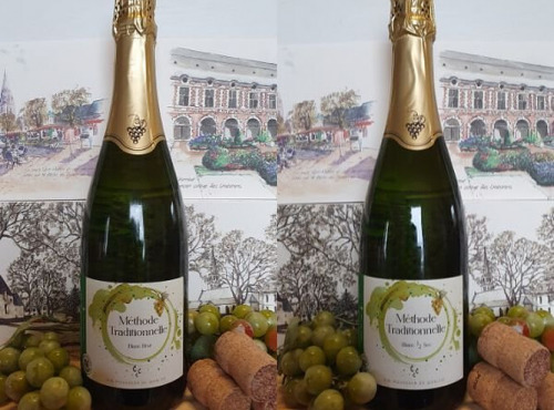 Cave Creuzet - Les Caves aux Caux - Vin pétillant Blanc - Lot de 3 Brut et 3 Demi-sec