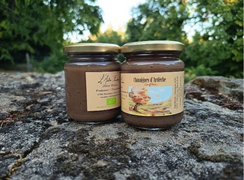 L'Aubre Fruchau - Confiture de châtaignes et marrons d’Ardèche BIO 6x250g