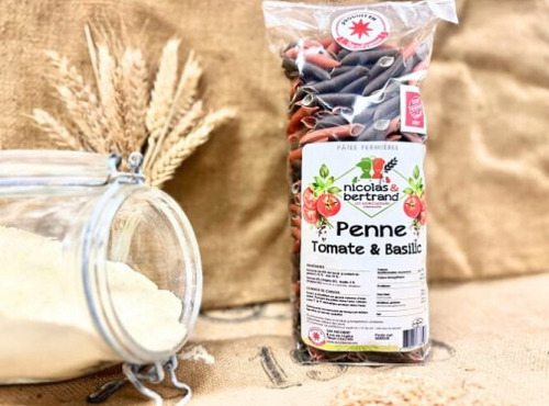 Nicolas & Bertrand - Pâte Fermière Penne tomate basilic - 5kg