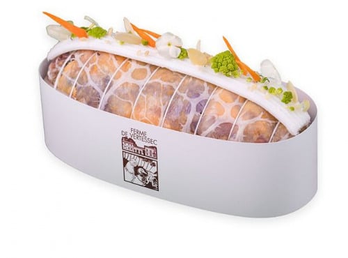 Ferme de Vertessec - Rôti de Pintade aux légumes - 800g