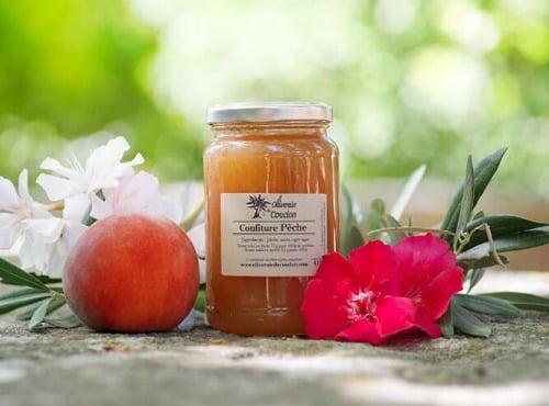 L'OLIVERAIE DU COUDON - Confiture de pêche  BIO 300Gr