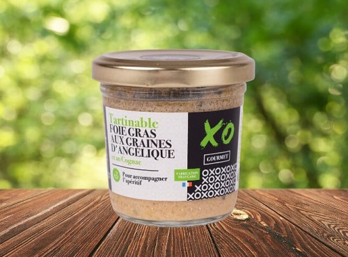 XO Gourmet - Tartinable au foie gras, graines d'angélique et au cognac 80g