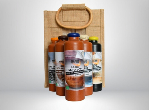 Adal Terra - Coffret cadeau - Coffret Découverte Huiles Gastronomiques Bio et Biodynamiques 6X200ml