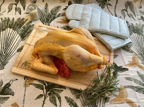 Ferme des Gravelines - Poulet entier fermier BIO – 1,6kg-1,8kg