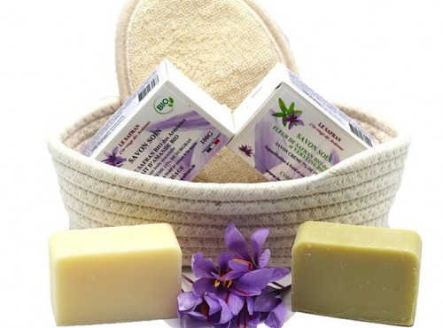 Le safran - l'or rouge des Ardennes - Coffret cadeau Bain de Cléopâtre n°1 BIO