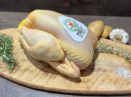 Charcuterie Commenges - [Précommande] 3 Poulet Entier Fermier BIO - 3 x 1.7 kg