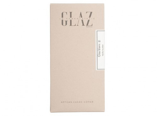 Glaz la chocolaterie de la presqu’île - Tablette chocolat Blanc Vanille 33%