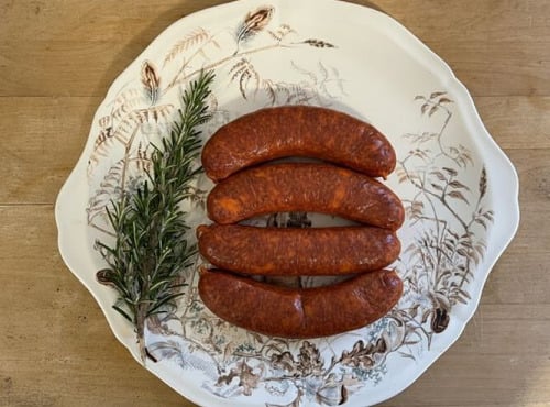 La Ferme Durbois - Saucisses de toulouse basquaise x4- 425 Gr