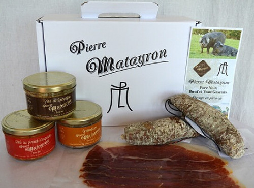 Pierre Matayron - COFFRET CADEAU Charcuterie "Pierre MATAYRON" - Porc Noir Gascon