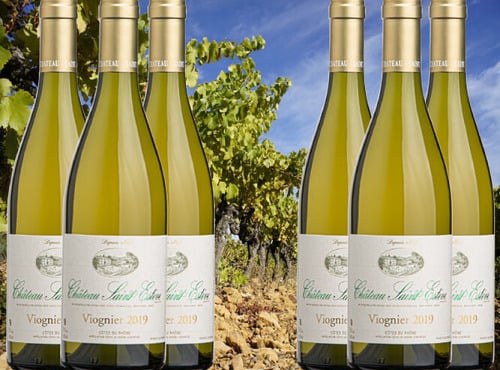 Château Saint Estève d'Uchaux - Viognier 100% Blanc Sec 2024 Anciennes Variétés AOP Côtes du Rhône x6