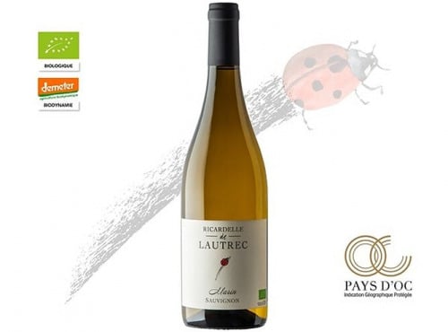 Domaine Ricardelle de Lautrec - Sauvignon Marin Ricardelle x6 – Vin biodynamique - Fraîcheur citronnée et minéralité pour les fêtes