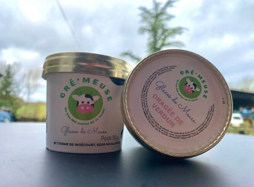 Glaces de Meuse - P'tit Pot "Dragée de Verdun" - Crème glacée 90g