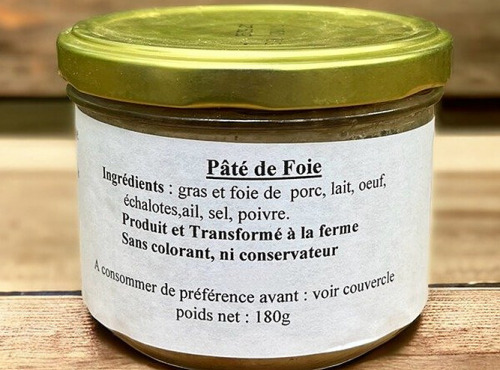 La Robinerie, Maison Kohler - Pâté de foie 180g