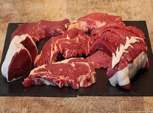 Nature viande - Boeuf sélection avec côte à l'os Bio (race limousine)-  6kg