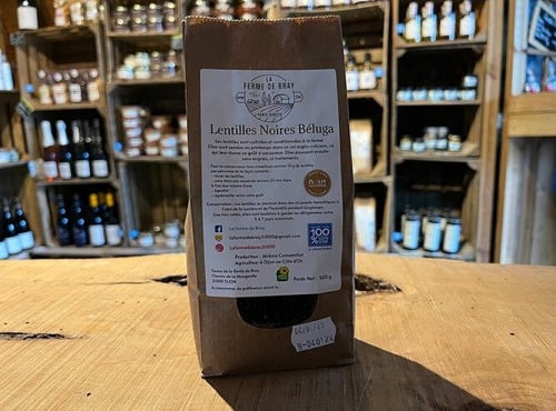 La Ferme de Bray - Lentilles noires Béluga - 500g