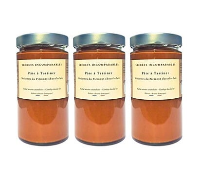 Secrets Incomparables - Pâte à Tartiner Noisette du Piémont IGP Chocolat Lait (Offre -5%: 720gx3)