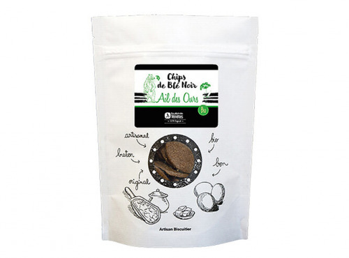 Biscuiterie des Vénètes - Chips de blé noir Ail des ours