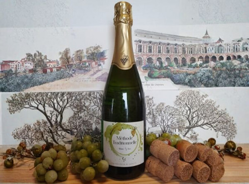 Cave Creuzet - Les Caves aux Caux - Vin pétillant Blanc - Demi-sec - Lot de 6