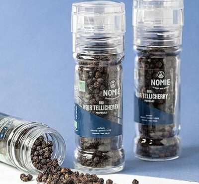 Nomie, le goût des épices - Moulin Poivre Noir Tellicherry BIO